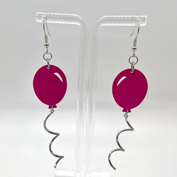 Balloon Earrings - Clown Earrings - Birthday Party Earrings - Festival Earrings - Picture 1 of 6